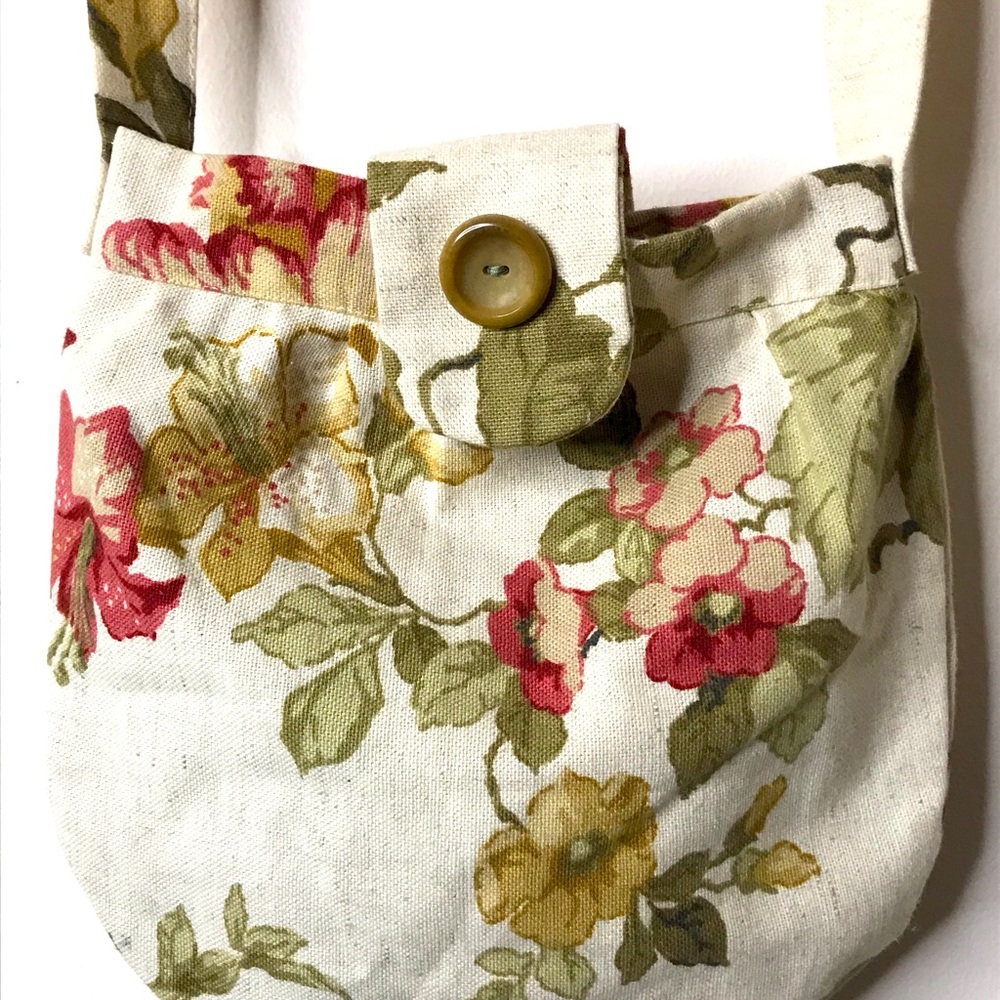 Cottagecore Inspired cotton floral side bag